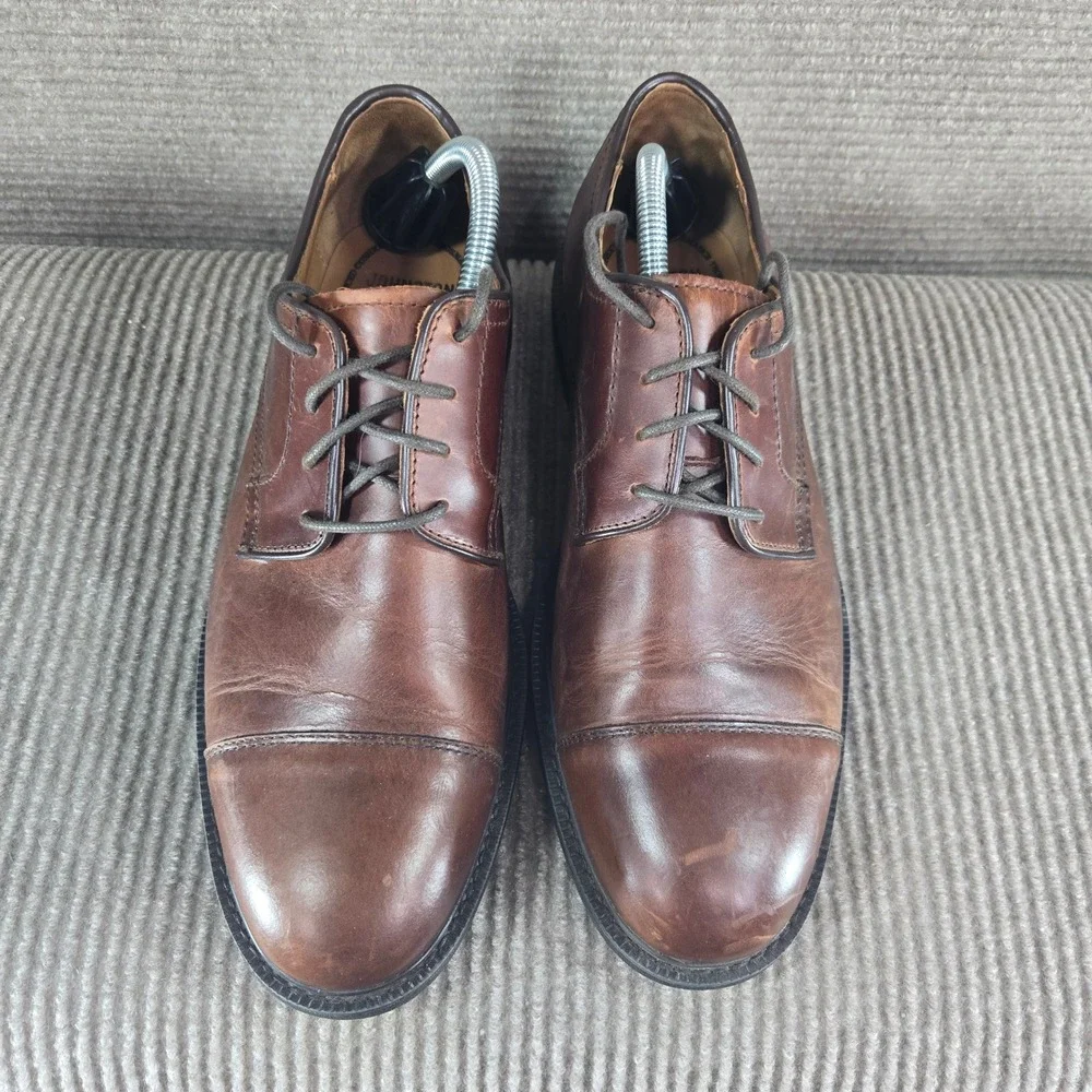 Johnston & Murphy Mens‎ 8.5M Brown XC4 Waterproof Leather Cap Toe Derby 20-7074